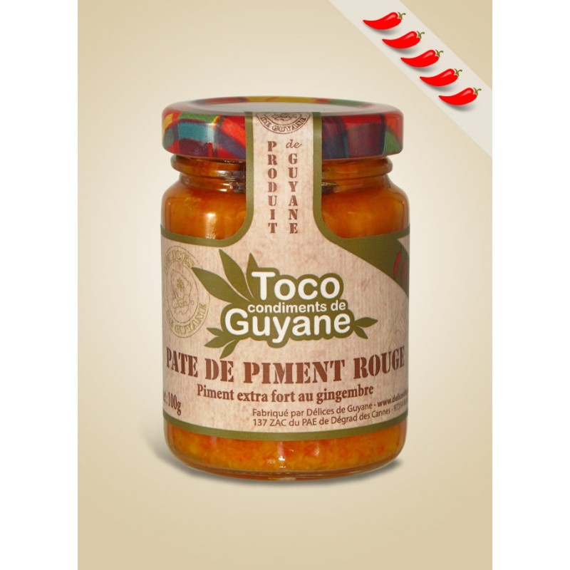 Pate De Piment Rouge | Toco - Délices de Guyane