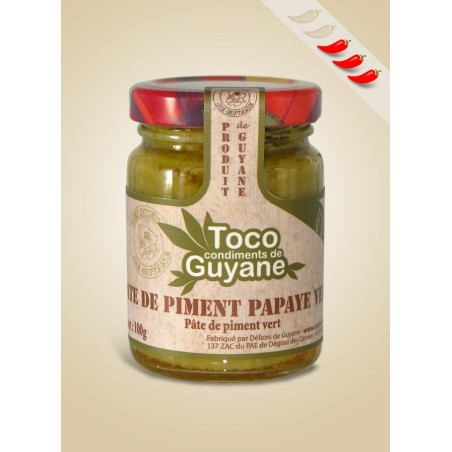 Pate De Piment  Papaye Verte | Toco - Délices de Guyane