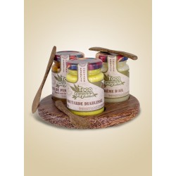 Plateau + 3 cuillères en Bois de Guyane