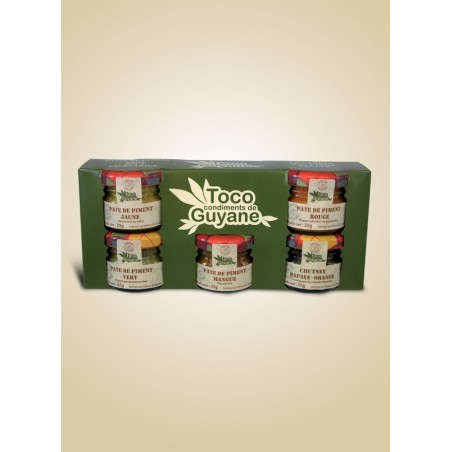 Coffret 5 Toco 25G | Condiments & Sauces - Délices de Guyane