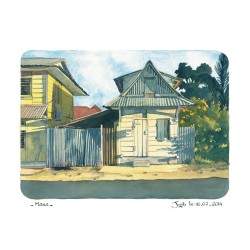 Aquarelle Joub Maison de Mana