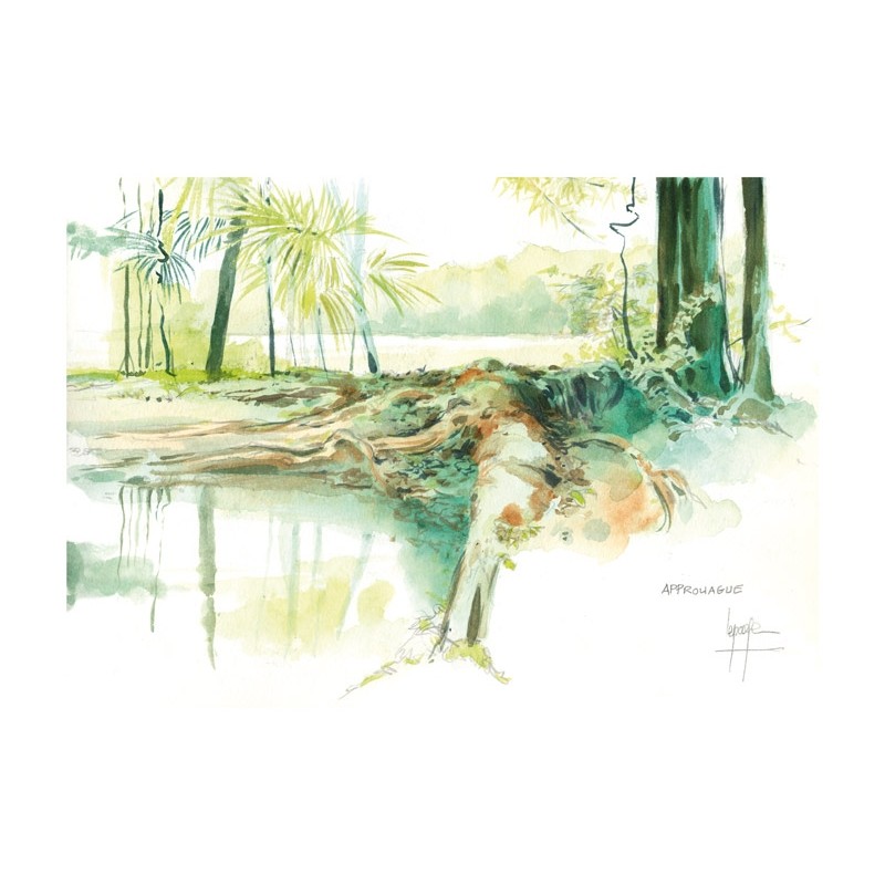Aquarelle Lepage l'Approuague