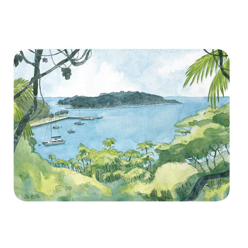 Aquarelle Lepage Vue sur l'ile Saint Joseph