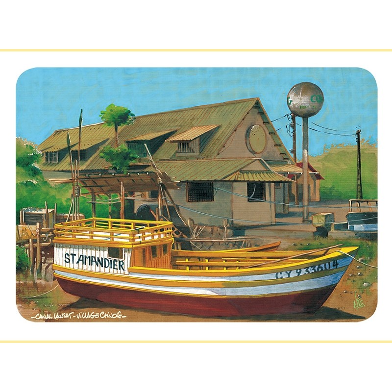 Aquarelle Nico Canal Laussat à Cayenne