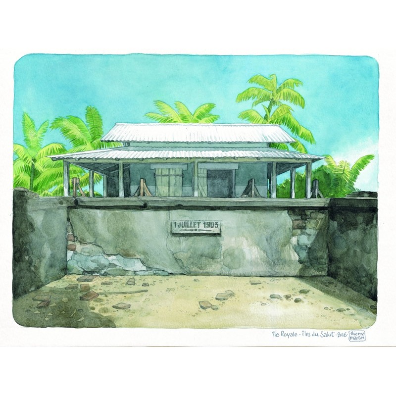 Aquarelle Thierry Martin Ile royale