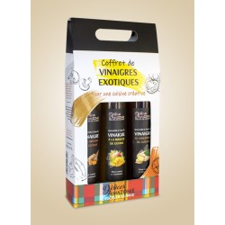 Coffret de spécialités de vinaigres exotiques