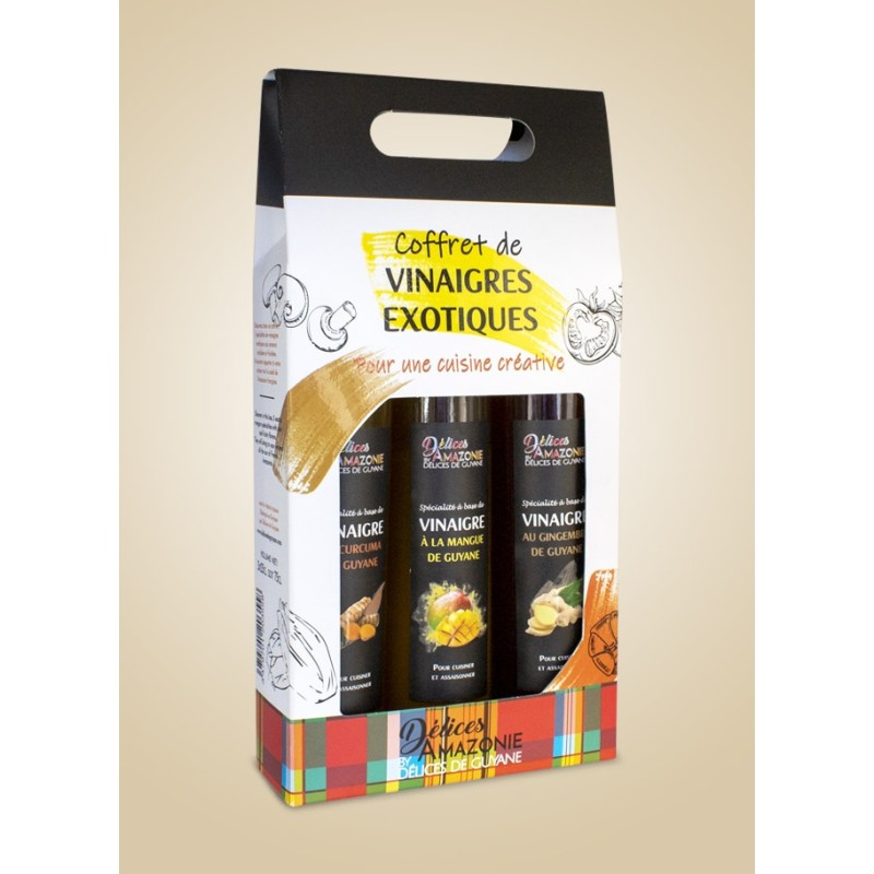 Coffret de spécialités de vinaigres exotiques