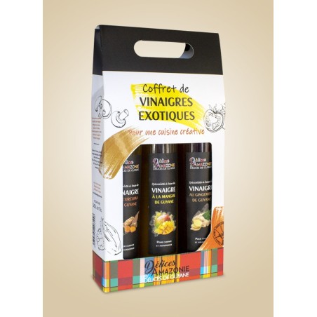 Coffret de spécialités de vinaigres exotiques