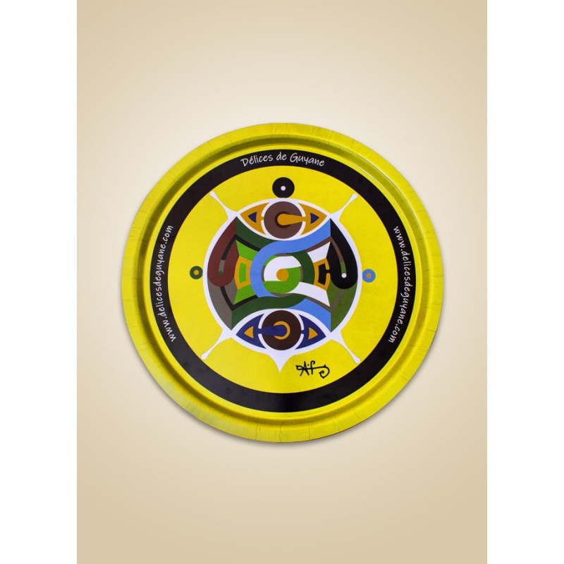 Plateau rond Art Tembé