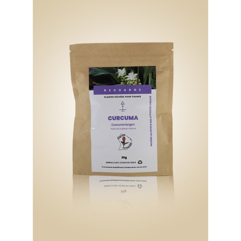 Curcuma Tisane 20G - Guyane Immunité - Délices de Guyane