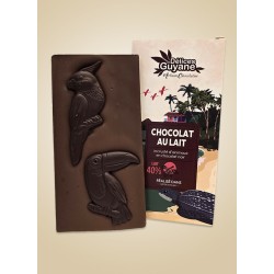 Tablette De Chocolat Au Lait 45% Aux Amandes Caramélisées - Délices de Guyane